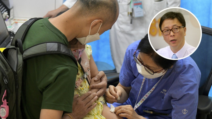 港大感染及傳染病中心總監何栢良表示幼童接種復必泰後無出現心肌炎。資料圖片