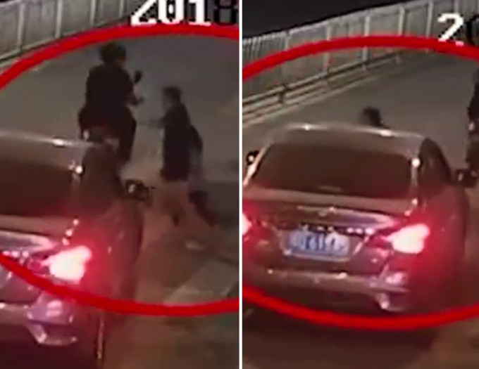 女子拖住4歲女孩手過馬路，仍被私家車駕駛者無視慢速輾斃。(網圖)