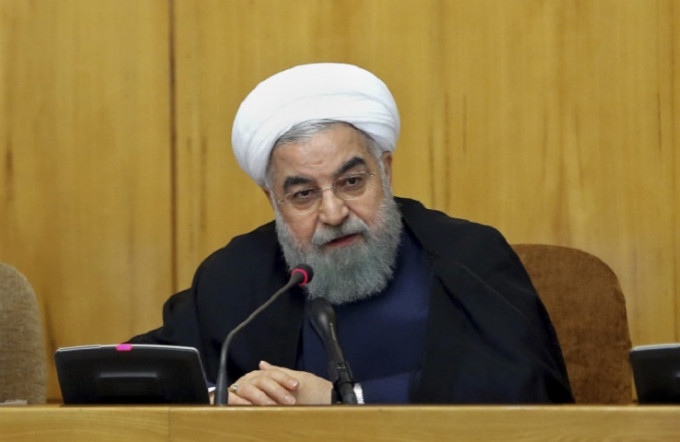 伊朗總統魯哈尼。AP