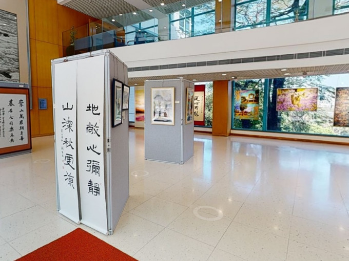中大崇基学院举办「崇文鳯篆」艺术展。中大网站截图