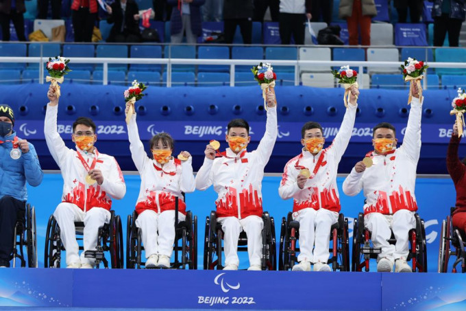中國輪椅冰壺隊順利衛冕。