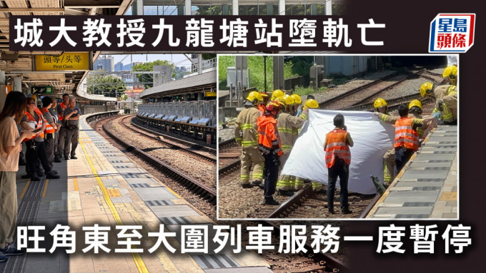 城大教授九龍塘站墮軌亡 旺角東至大圍列車服務一度暫停