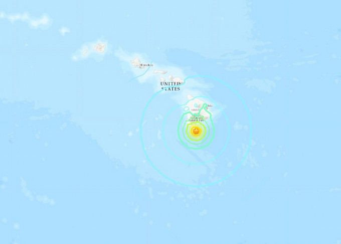 夏威夷以南海域發生黎克特制6.2級地震。
