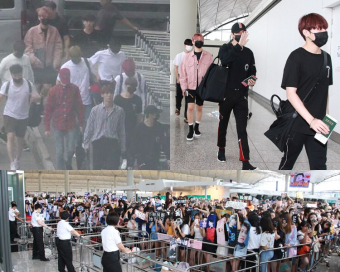 Wanna One結束香港行，粉絲送機不捨偶像，想見多幾面。
