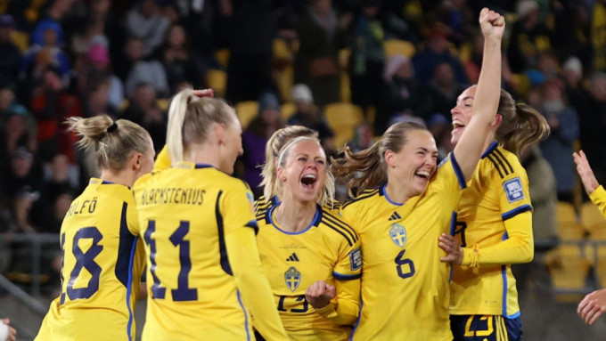 瑞典女足5場只失2球，是4強其中一隊失球最少的球隊。Reuters