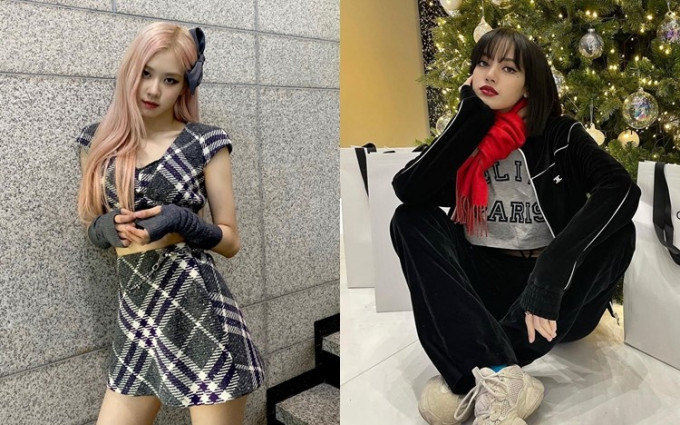 YG娛樂今日宣布BLACKPINK的Rosé（左）和Lisa明年初推出個人作品。