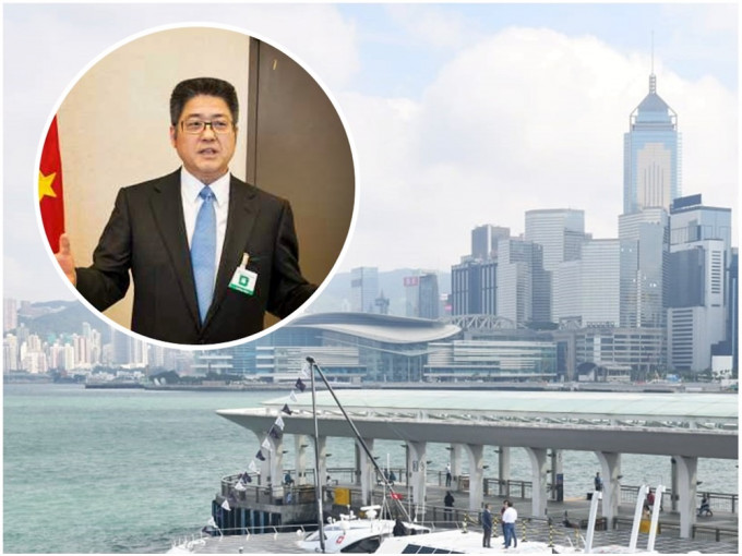 樂玉成（小圖，新華社資料圖片）預期完善「一國兩制」後香港會更穩定繁榮。