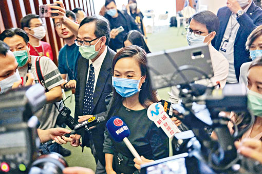 ■陈凯欣表示，对于法庭裁决，她感到少许挫折。