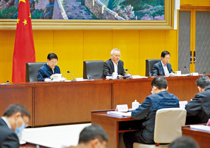 劉鶴昨天主持全國保物流供應鏈穩定視像會議。