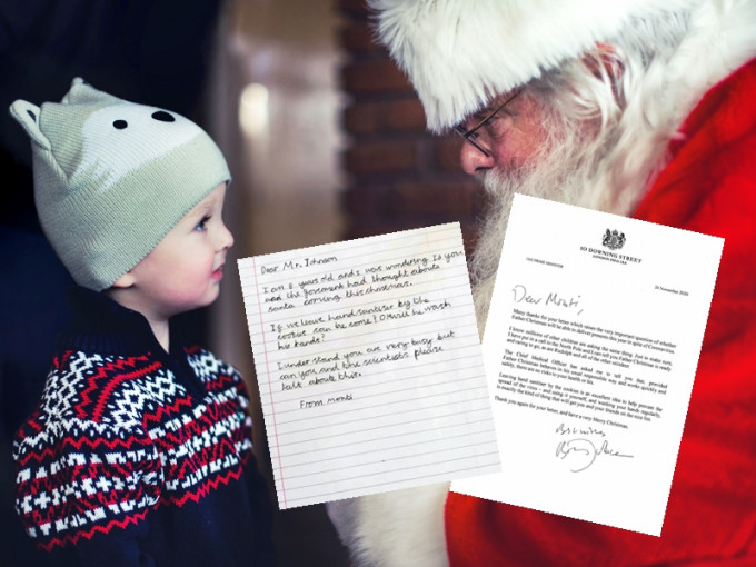 英国一名8岁男童去信首相约翰逊，指担心圣诞老人会因疫情而不能来。unsplash图片（示意图）