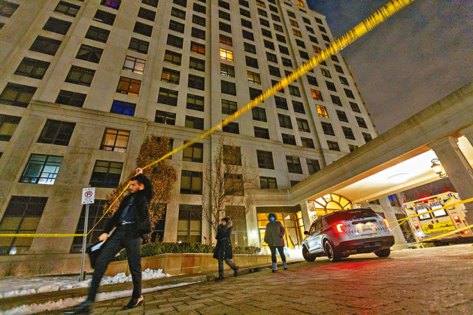 发生枪击案的多伦多郊区公寓。