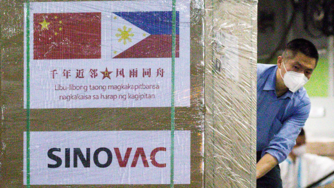 中国曾将大批疫苗送到菲律宾。　路透社