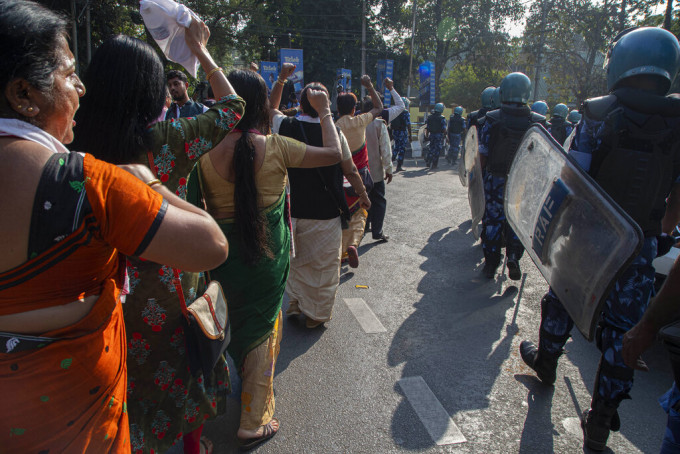 印度示威反对《公民身份法》。AP