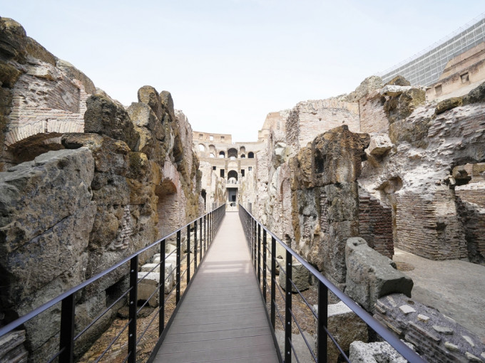 罗马斗兽场（Colosseum）首次开放地下空间。AP相片