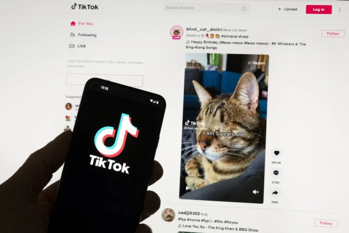 字节跳动旗下短片分享平台TikTok。 美联社