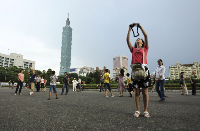 台湾放宽陆客来台观光条件。美联社资料图片