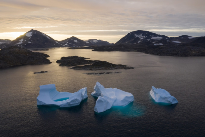 格陵蘭去年融冰紀錄達5320億噸，是03年以來平均值的一陪。AP圖