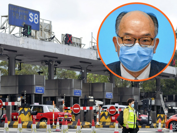 運輸及房屋局局長陳帆(細圖)指不停車繳費系統有助改善隧道交通。資料圖片