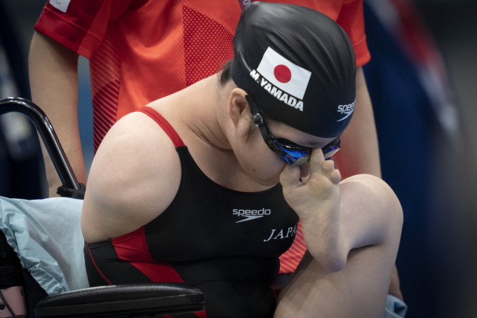 山田美幸的下一場賽事是9月2日的50米背泳。 AP圖片