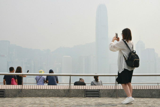 「艾莎尼」導致香港空氣污染惡化。資料圖片
