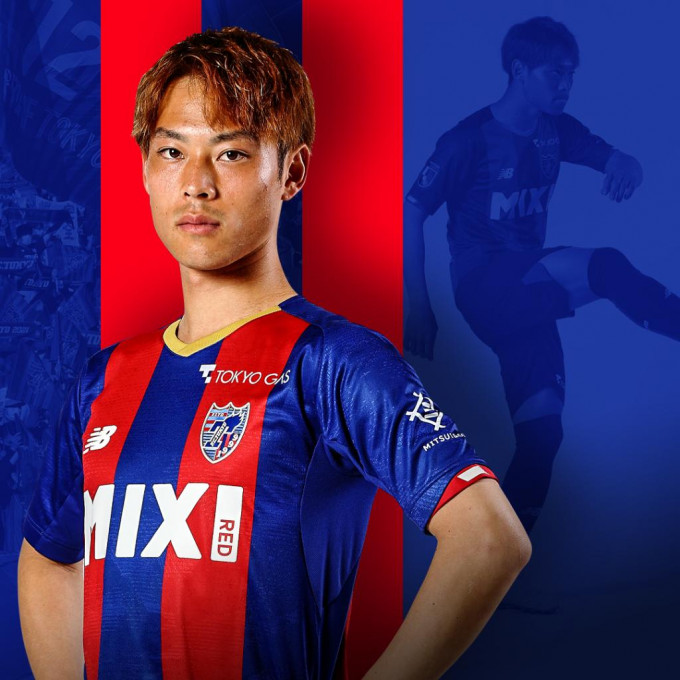 渡邊凌磨去年一月簽約FC東京，逐步站穩陣腳。網上圖片