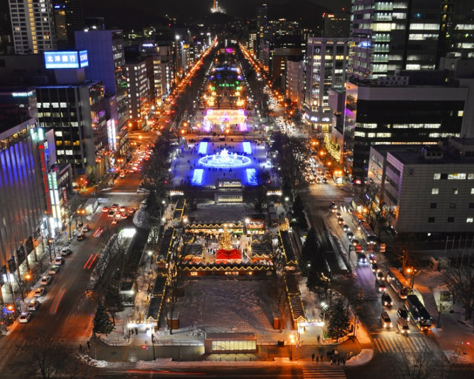 散布在札幌市的81萬顆LED燈。札幌市觀光旅遊網