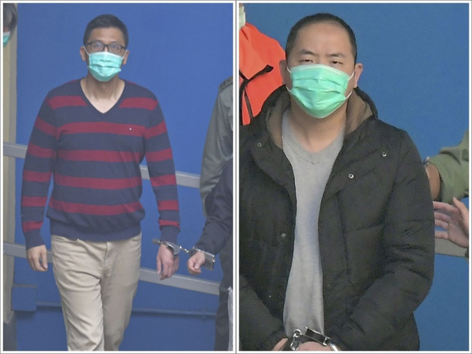 林卓廷(左)及吴政亨(右)保留8天保释覆核权 。