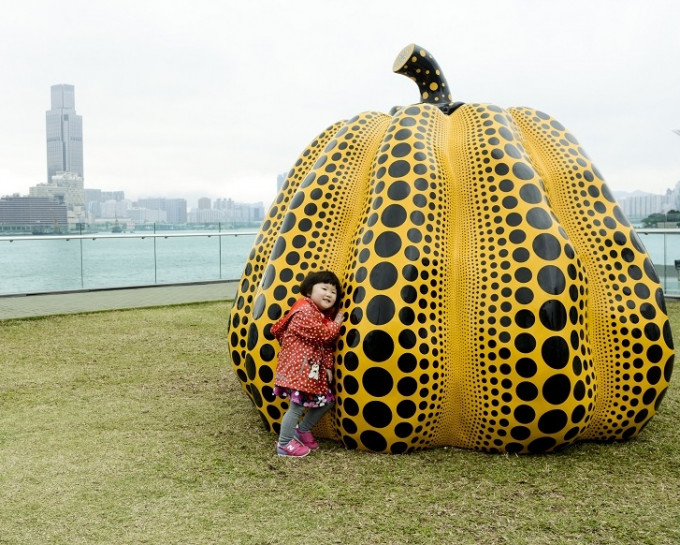 圖為日本藝術家草間彌生「南瓜」作品。