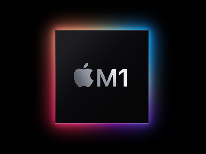 美國蘋果公司發佈利用晶片「M1」製造的 電腦產品。AP圖片