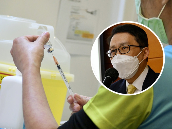 香港医院药剂师学会会长崔俊明（小图）建议降低复必泰的接种年龄，让家长可以选择。资料图片
