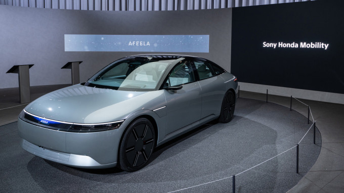 ■全新Afeela是Sony及本田聯乘合作的電動車新品牌，暫定2026年開售，車價估計45,000美元起。