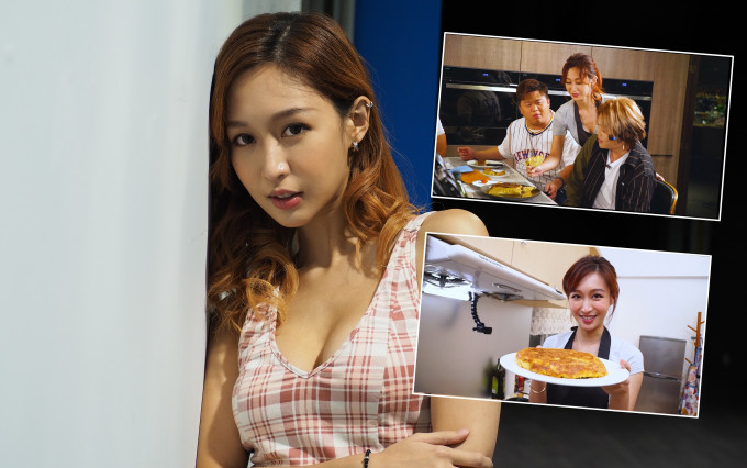 樂宜近日為ViuTV節目《索女人妻ichi烹》固定演出，並與人妻黃天頤鬥煮西餐。