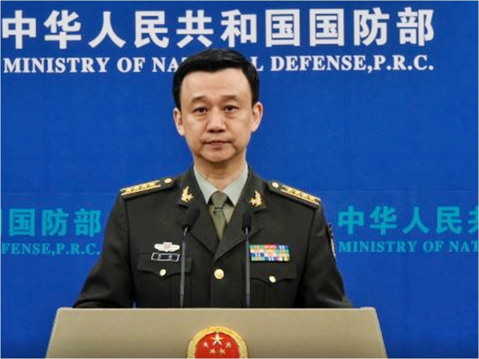 国防部发言人吴谦指遏止中国是不可能的任务。国防部图片