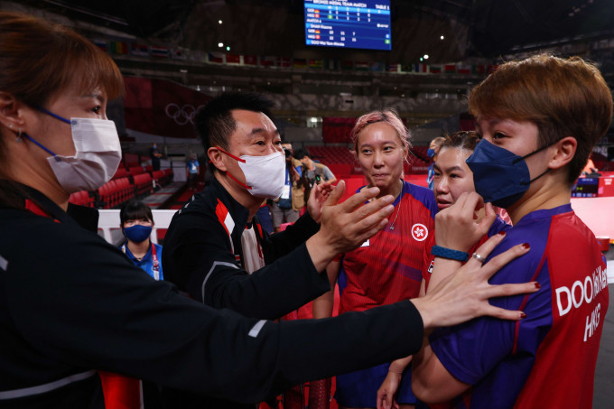 陳江華賽後稱讚香港女隊表現出色。 Reuters