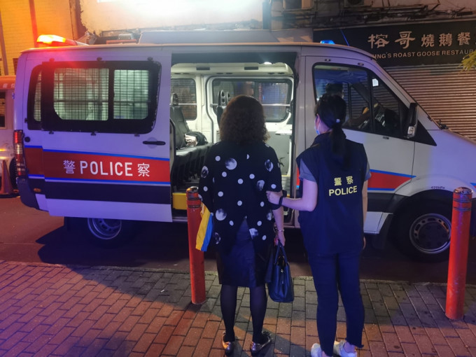 油麻地夜总会违规营业，警拘一名负责人。警方图片