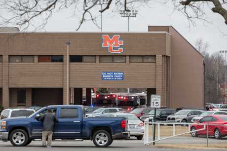 发生枪击的马绍尔郡中学。AP