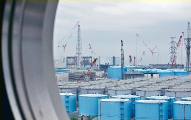 福島核電廠廢水擬排入大海。AP資料圖片
