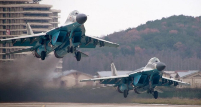 北韩米格-29战斗机。网上图片