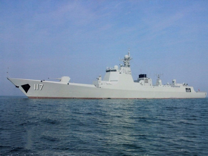 中国海军将派西宁号导弹驱逐舰参加联军演。网图