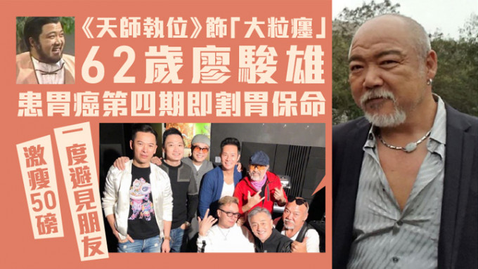 现年62岁的廖骏雄，不幸患上第四期胃癌。