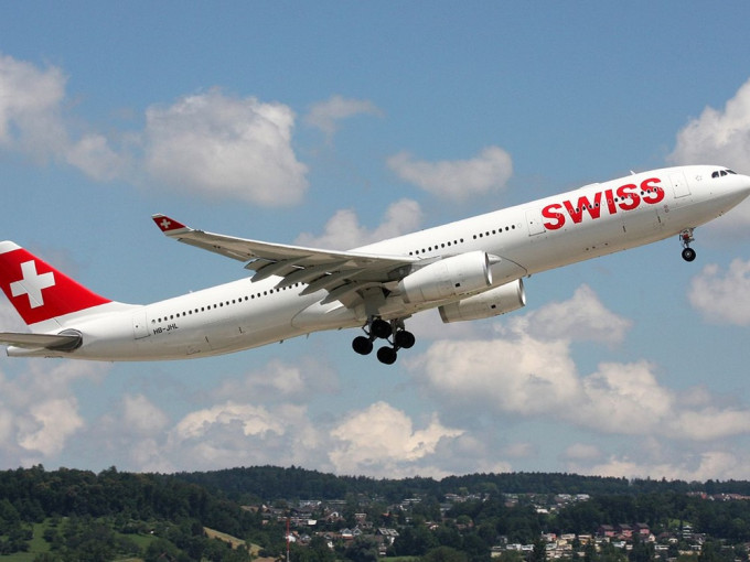 瑞士航空停飞香港航班至本月11日。网图