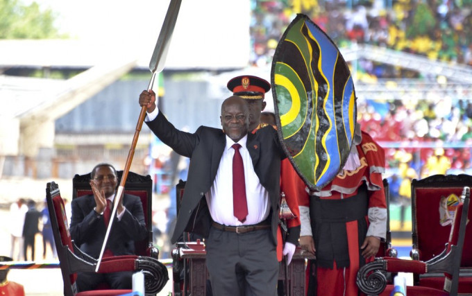 坦桑尼亚总统马古富利。 AP
