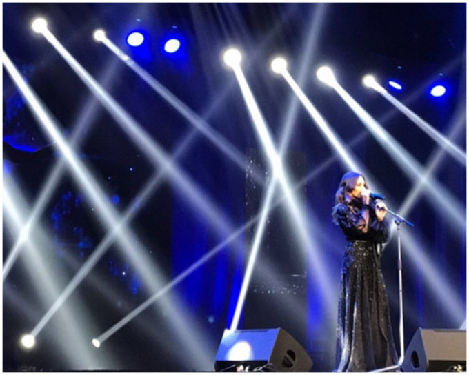 塔瓦吉成為第一位站上沙國舞台上開演唱會的女歌手。Hiba Tawaji Twitter 圖片