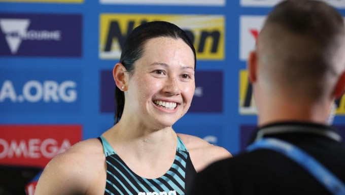 何詩蓓以總成績次名晉級200米自由泳決賽。資料圖片