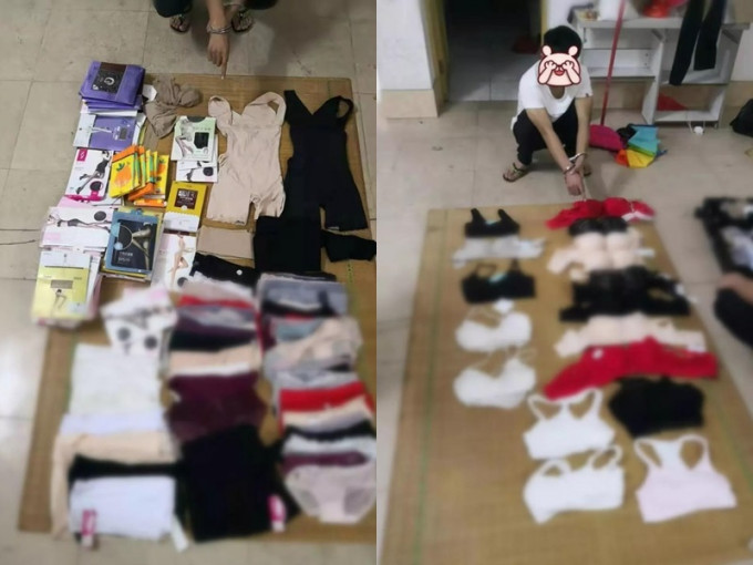 亵衣贼偷藏逾200件女性内衣裤。网图