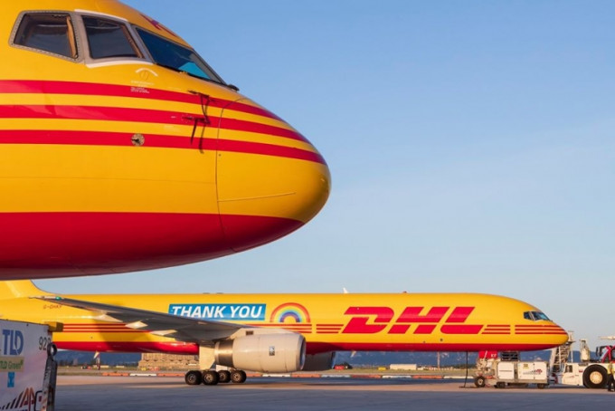 DHL暫停從中港澳接收寄往印度的貨物。(網圖)