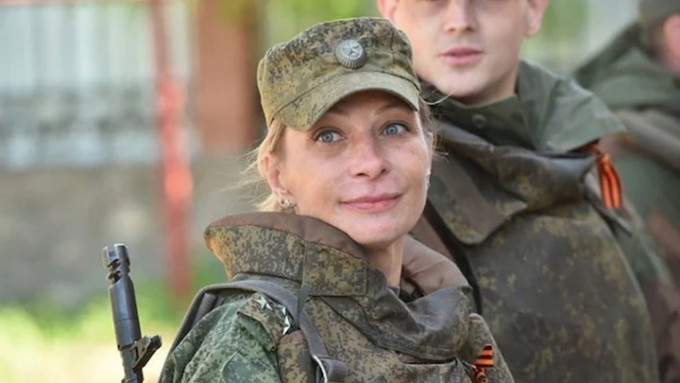 卡楚拉在顿涅茨克被乌军炸死，是开战以来俄军首名阵亡女军官。网上图片