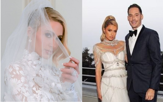 Paris Hilton今日上載婚紗照，公布已經結婚的消息。
