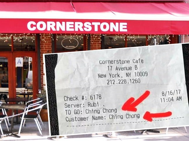 紐約一家餐廳用「Ching Chong」歧視字眼，引起當地熱議。資料圖片
