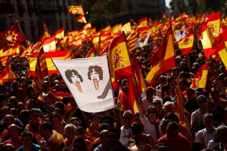 加泰隆尼亚获90%投票支持脱离西班牙。AP